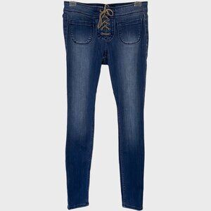 Hollister Jean Leggings Women's Size 26 Blue Skinny Fit Low-Rise Denim Jeggings